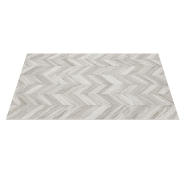 Rustic v-plank kitchen vinyl carpet - TenStickers