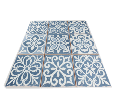 Kitchen vinyl carpet with moroccan tile design - TenStickers