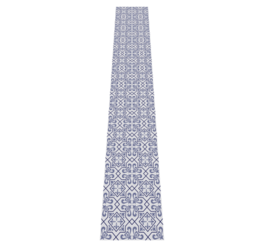 Kitchen vinyl carpet blue octagon portuguese tile - TenStickers