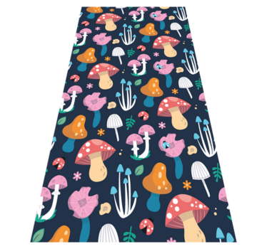 Kitchen vinyl carpet with mushroom and ladybug design - TenStickers