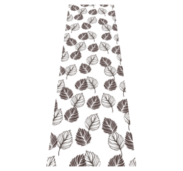 Kitchen vinyl carpet hoja grey kinfolk design - TenStickers