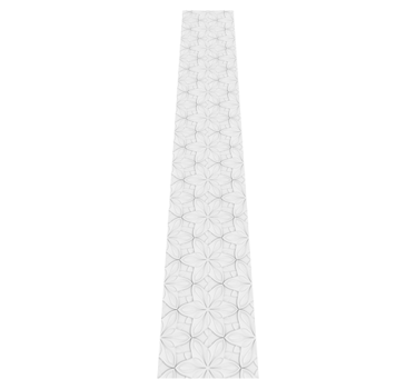 Kitchen vinyl carpet with floral hexagon tiles - TenStickers