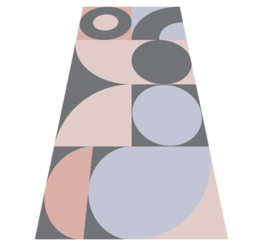 Kitchen vinyl carpet geometric circles pattern - TenStickers