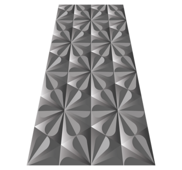Kitchen vinyl carpet vintage geometric floral design - TenStickers