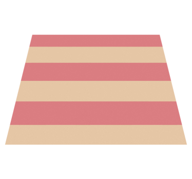 Pink horizontal stripes kitchen vinyl carpet - TenStickers