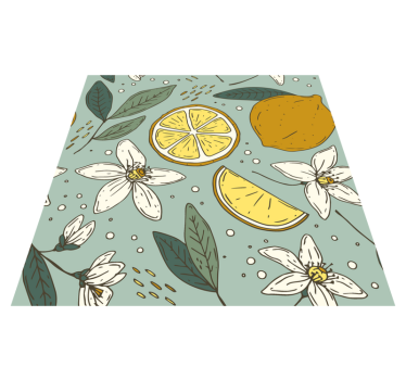 Kitchen vinyl carpet colorful lemon design - TenStickers