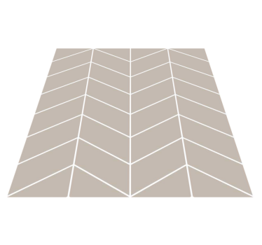 Scandinavian style beige and white kitchen vinyl carpet - TenStickers