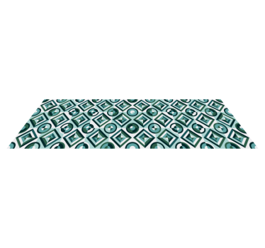 Retro figures mosaic vinyl carpet - TenStickers
