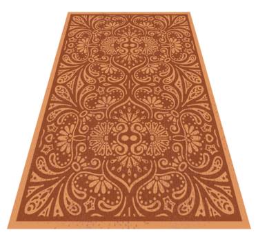 Mandala-Inspired Ornament kitchen vinyl carpet - TenStickers