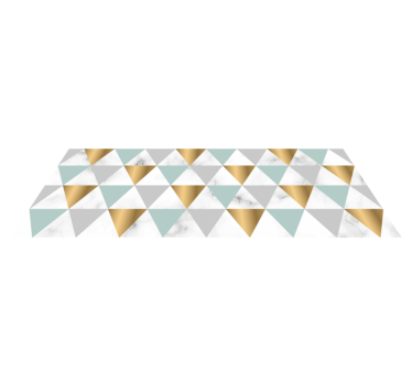 marble triangles geometric carpets - TenStickers