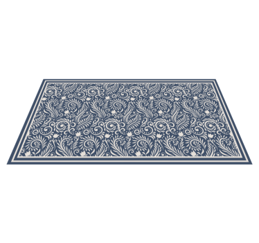 Ornate Floral Design kitchen vinyl carpet - TenStickers