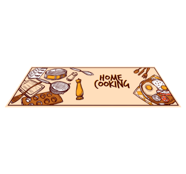 Home cooking vinyl bespoke rugs - TenStickers