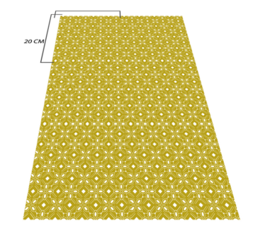 kitchen vinyl rug yellow squares tile mat - TenStickers