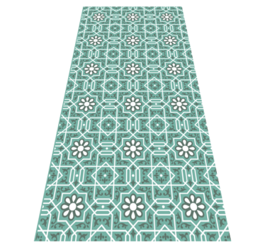 long kitchen vinyl rug with pattern tile mat - TenStickers