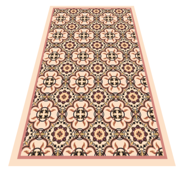 Pattern vintage tiles vinyl flooring - TenStickers