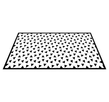 Black and White Triangles geometric vinyl carpets - TenStickers