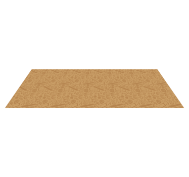 Brown Pasta Kitchen Pattern vinyl rug - TenStickers