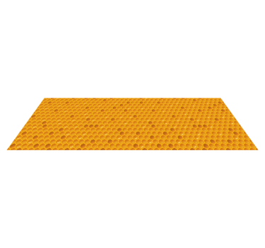 Honeycomb concept kitchen vinyl carpet - TenStickers
