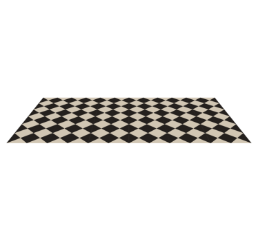 Diamonds Edward modern kitchen vinyl rug - TenStickers