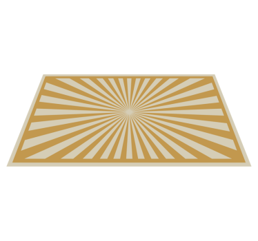 Sunburst rug contemporary rugs - TenStickers