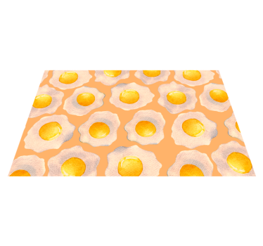 Sunny-Side Up kitchen vinyl carpet - TenStickers