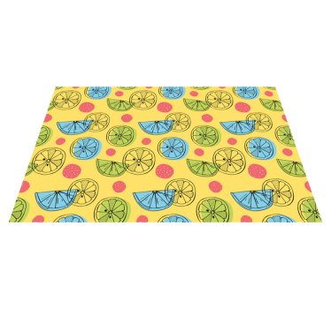 Fruit slice patterns kitchen vinyl carpet - TenStickers