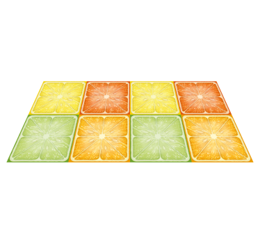 Citrus Slice Collage kitchen vinyl carpet - TenStickers