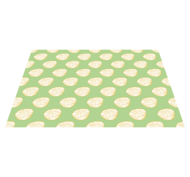 Citrus Slice Illustration kitchen vinyl carpet - TenStickers