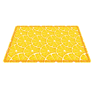 Yellow citrus slices kitchen vinyl carpet - TenStickers