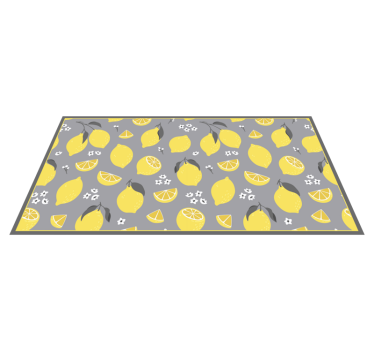 Lemon Slice Concept kitchen vinyl carpet - TenStickers