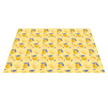 Lemon pattern delight kitchen vinyl carpet - TenStickers