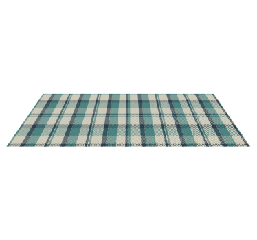 Plaid arrangement kitchen vinyl carpet - TenStickers