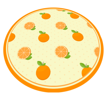 Citrus fruit illustration kitchen vinyl carpet - TenStickers
