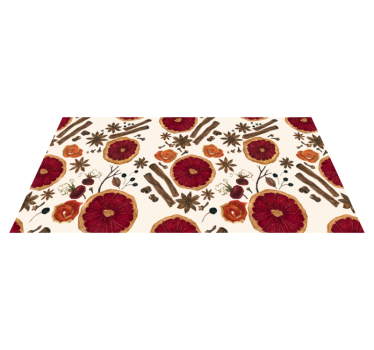 Floral Botanical Concept kitchen vinyl carpet - TenStickers