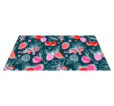 Fruit array illustration kitchen vinyl carpet - TenStickers