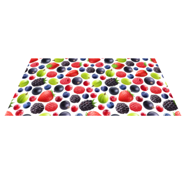 Berry collection kitchen vinyl carpet - TenStickers