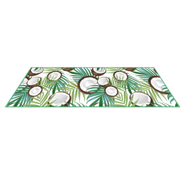 Coconut pattern kitchen flooring - TenStickers