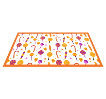 Colorful candy design kitchen vinyl carpet - TenStickers