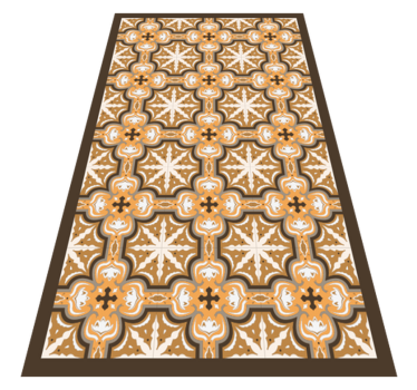 Graceful star emblem kitchen vinyl carpet - TenStickers