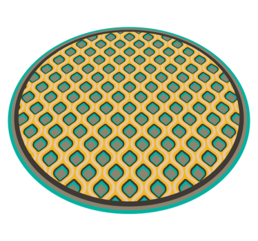 Mod mid century pattern kitchen vinyl carpet - TenStickers