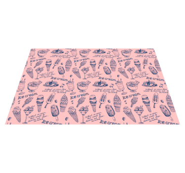 Ice cream delights kitchen vinyl carpet - TenStickers