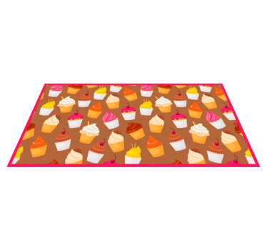 Cupcake delight kitchen vinyl carpet - TenStickers