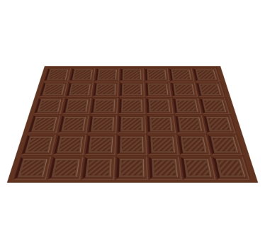 Chocolate Square Motif kitchen vinyl carpet - TenStickers