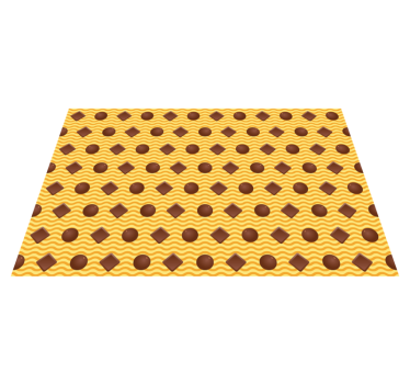 Chocolate pattern kitchen vinyl carpet - TenStickers