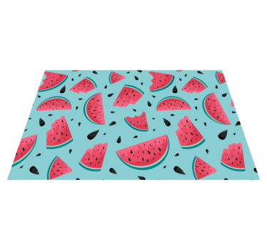 Watermelon slice motif kitchen vinyl carpet - TenStickers