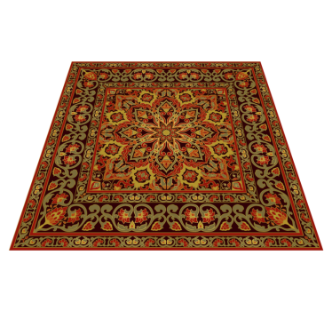 Kitchen persian mandala effect kitchen flooring - TenStickers