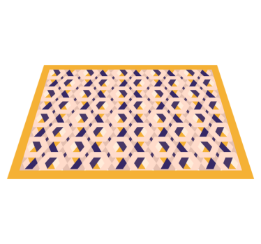 Lively geometric design kitchen vinyl carpet - TenStickers