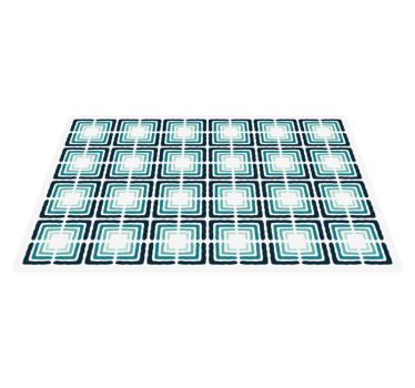 Abstract patterned shapes kitchen vinyl carpet - TenStickers