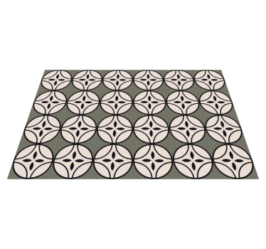 Circular harmony kitchen vinyl carpet - TenStickers