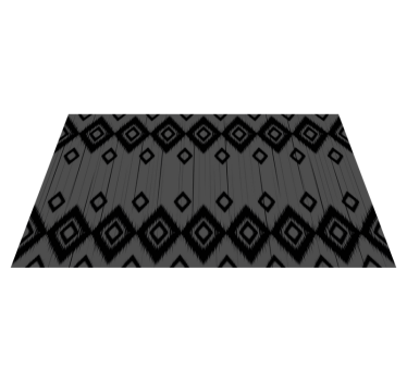 Rectangle carpet with grey and black  mosaic vinyl flooring - TenStickers
